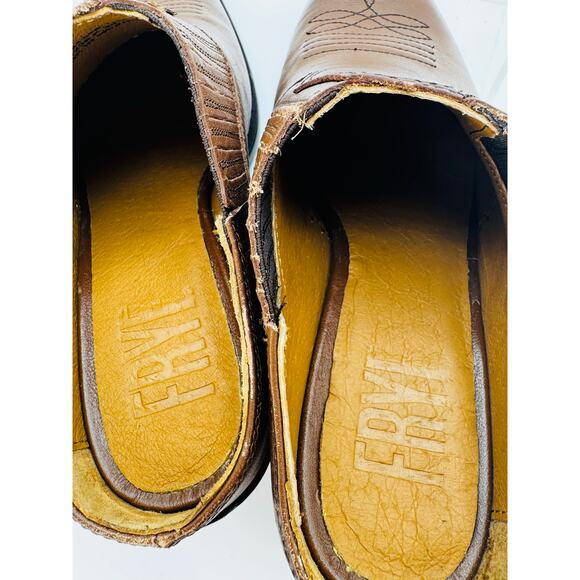 Frye WOMEN Western Brown SACHA MULE size 7 - Picture 8 of 11